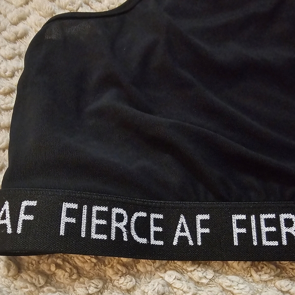 Active Torrid Black Fierce AF Sports Bar Size 3x With Zipper - Picture 3 of 6